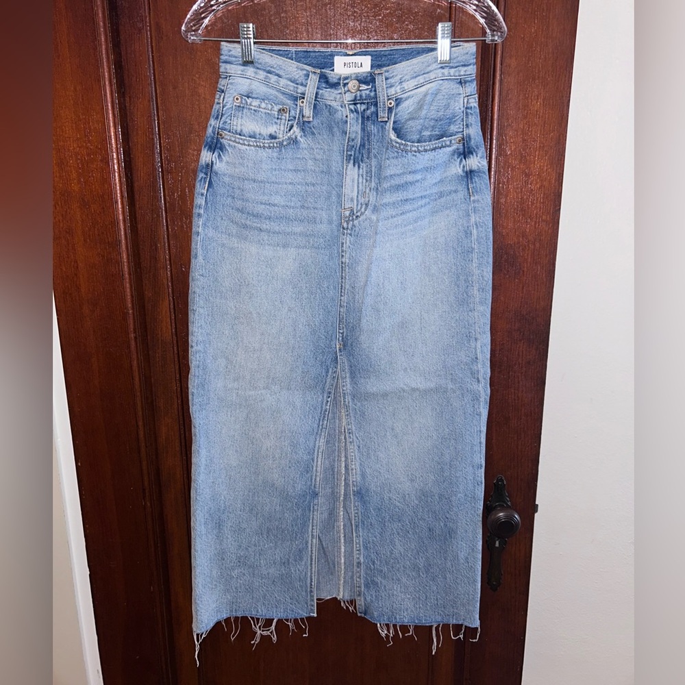 Pistola Light Blue Denim Skirt
